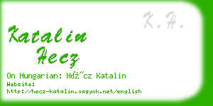 katalin hecz business card